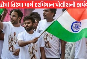 Delhi તિરંગા માર્ચ દરમિયાન પોલીસની કાર્યવાહી