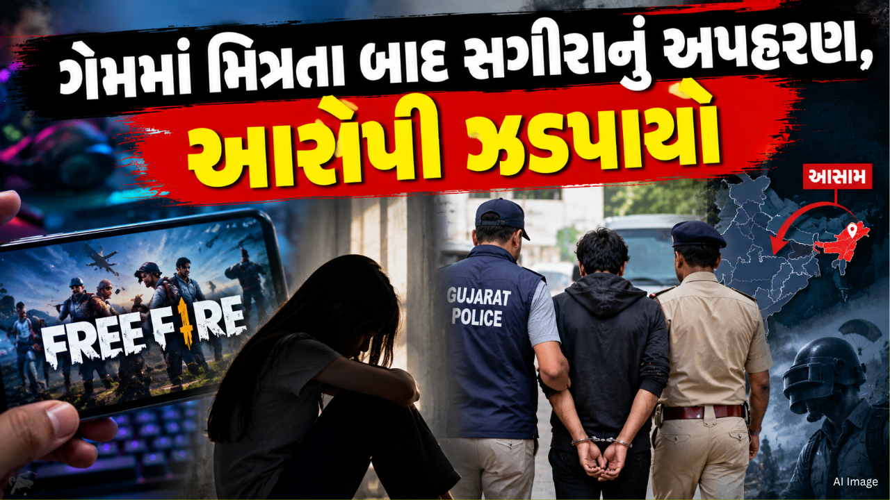 Jamnagar Minor Kidnapping: ફ્રી ફાયર ગેમથી સગીરાનું અપહરણ, આસામમાંથી આરોપી ઝડપાયો