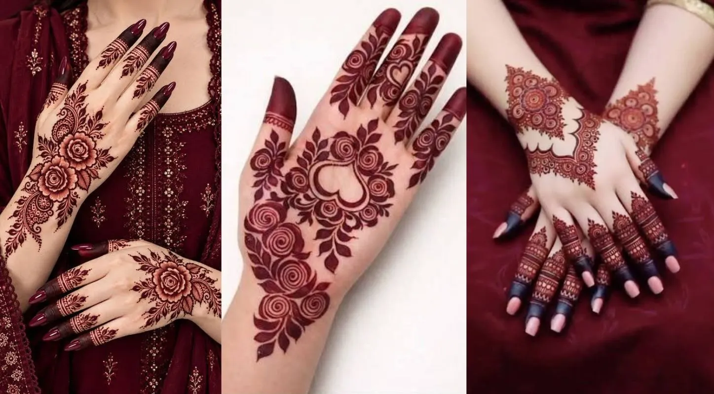 Gol Kumkum ni Mehndi Designs