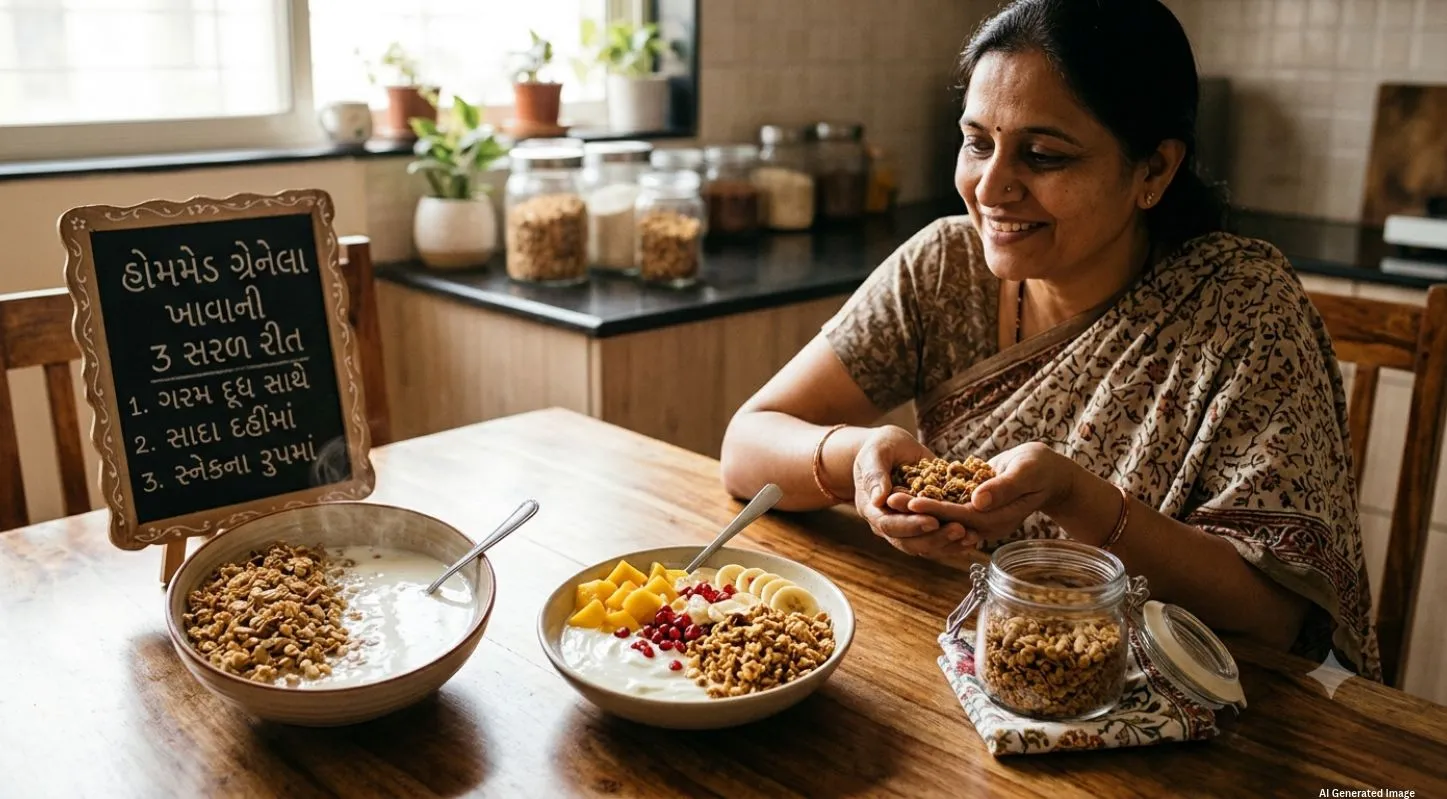 Homemade Granola - 3 methods of Eating