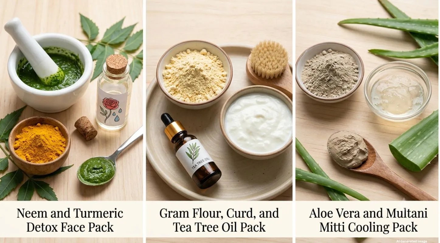 Homemade Pimple Free Face Pack