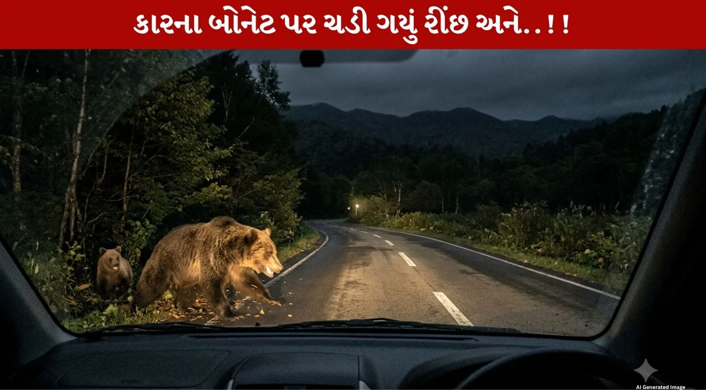 Japan Bhalu Video... જાપાનમાં Terrifying રીંછનો Attack! કારમાં 1 જબરદસ્ત કાણું પાડી દીધું!