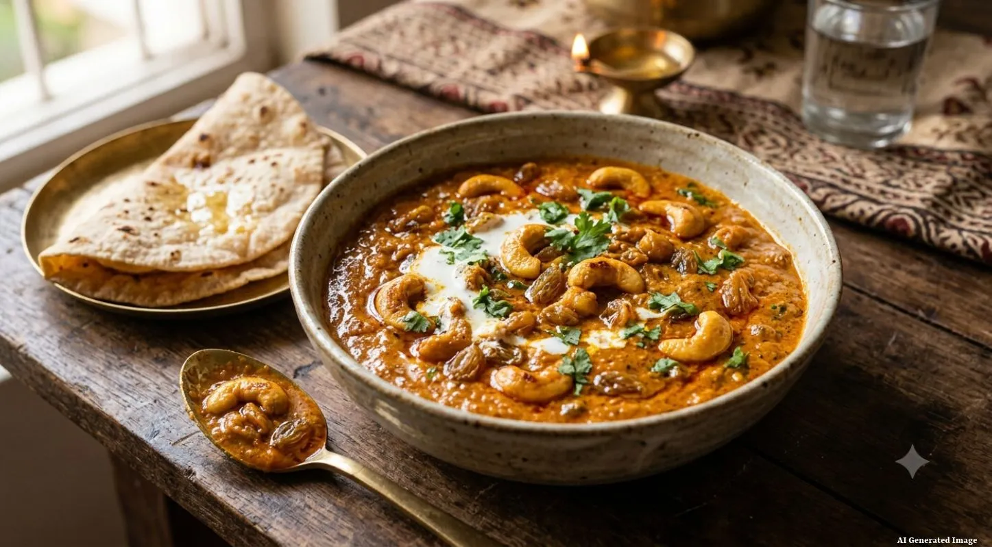 Kaju Dakh Sabji Recipe
