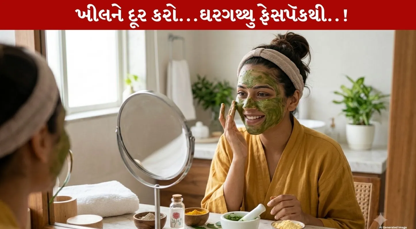 ખીલના કારણે ચહેરાની હાલત ખરાબ થઈ ગઈ છે? તો ઘરે જ બનાવો આ એક્ને ફ્રી ફેસ પેક…