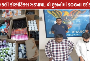 Fake Cosmetics Ahmedabad: અમદાવાદમાં નકલી કોસ્મેટિક્સ ઝડપાયા, ₹6.90 લાખનો જથ્થો જપ્ત