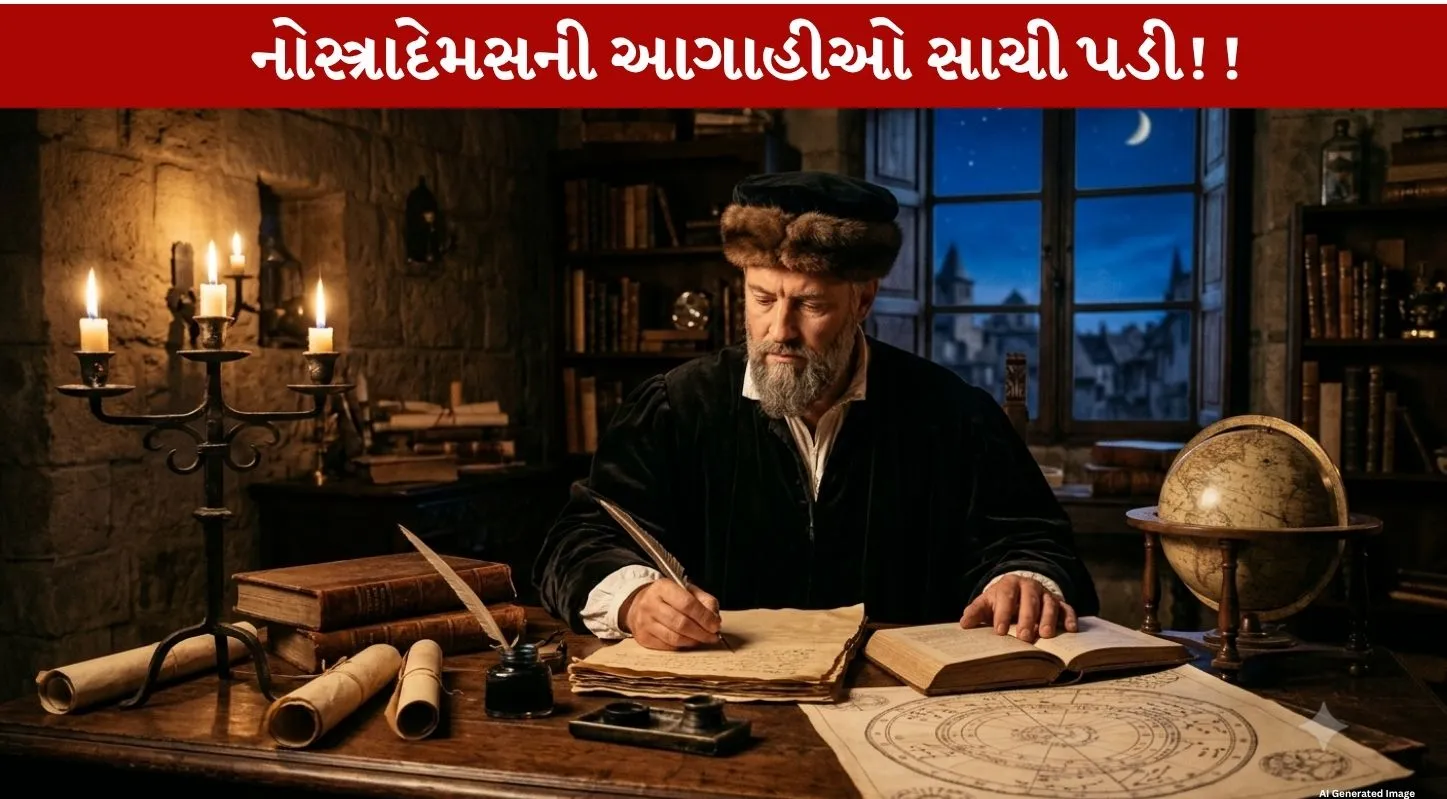 Nostradamus 2026 ના વર્ષની shocking આગાહીઓ પડી સાચી...Terrifying યુદ્ધના એંધાણ!