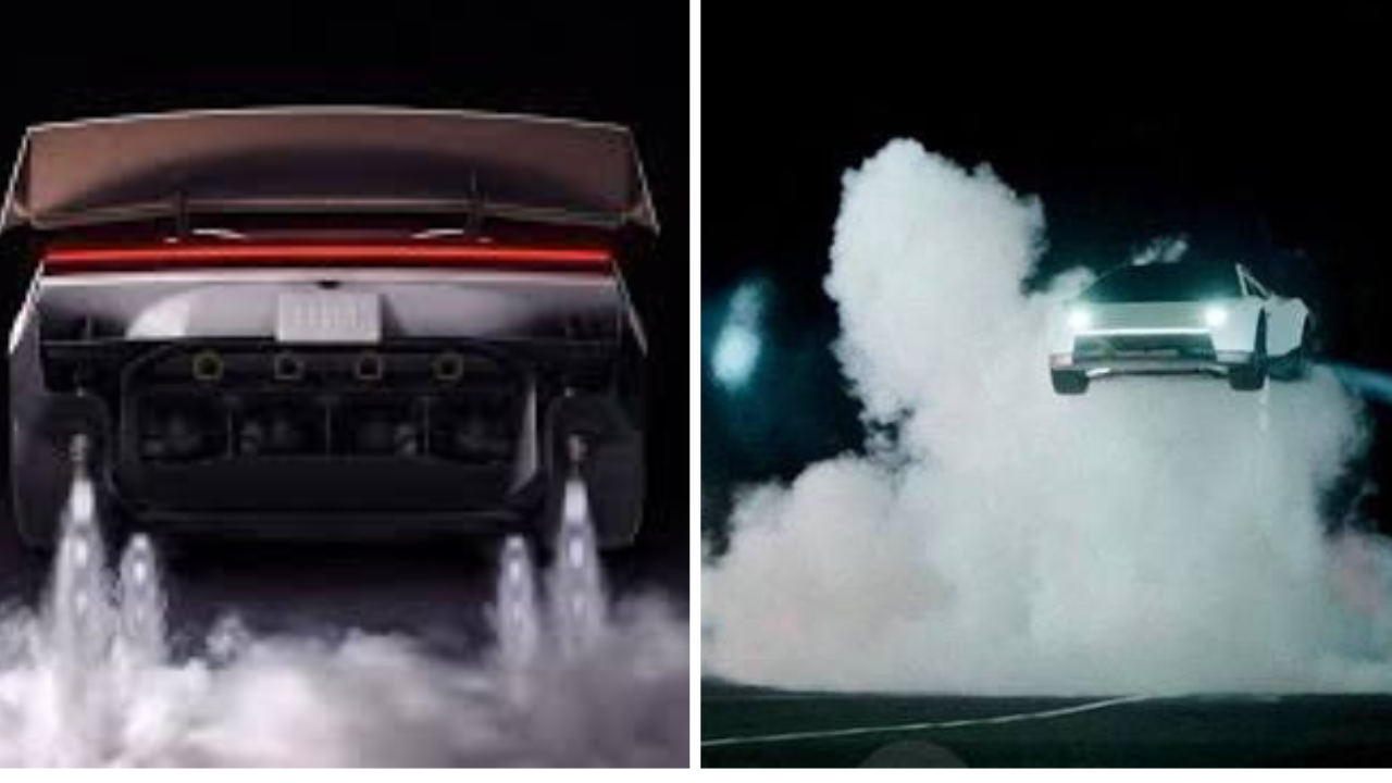 Tesla Flying Car: હવામાં ગુલાટી મારી ટેસ્લાની કાર, જુઓ વાયરલ વીડિયો