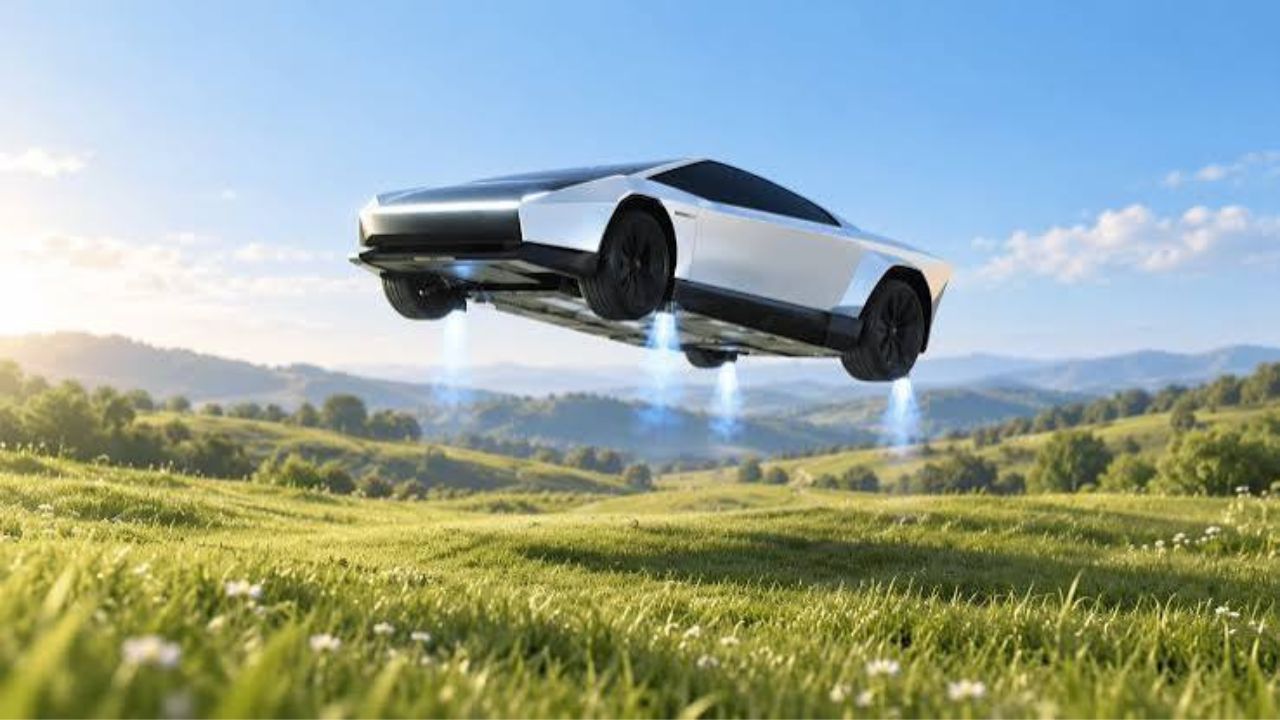 Tesla Flying Car: હવામાં ગુલાટી મારી ટેસ્લાની કાર, જુઓ વાયરલ વીડિયો