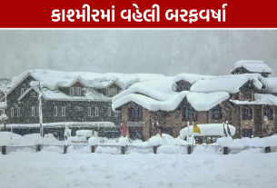 કાશ્મીરમાં વહેલી બરફવર્ષા