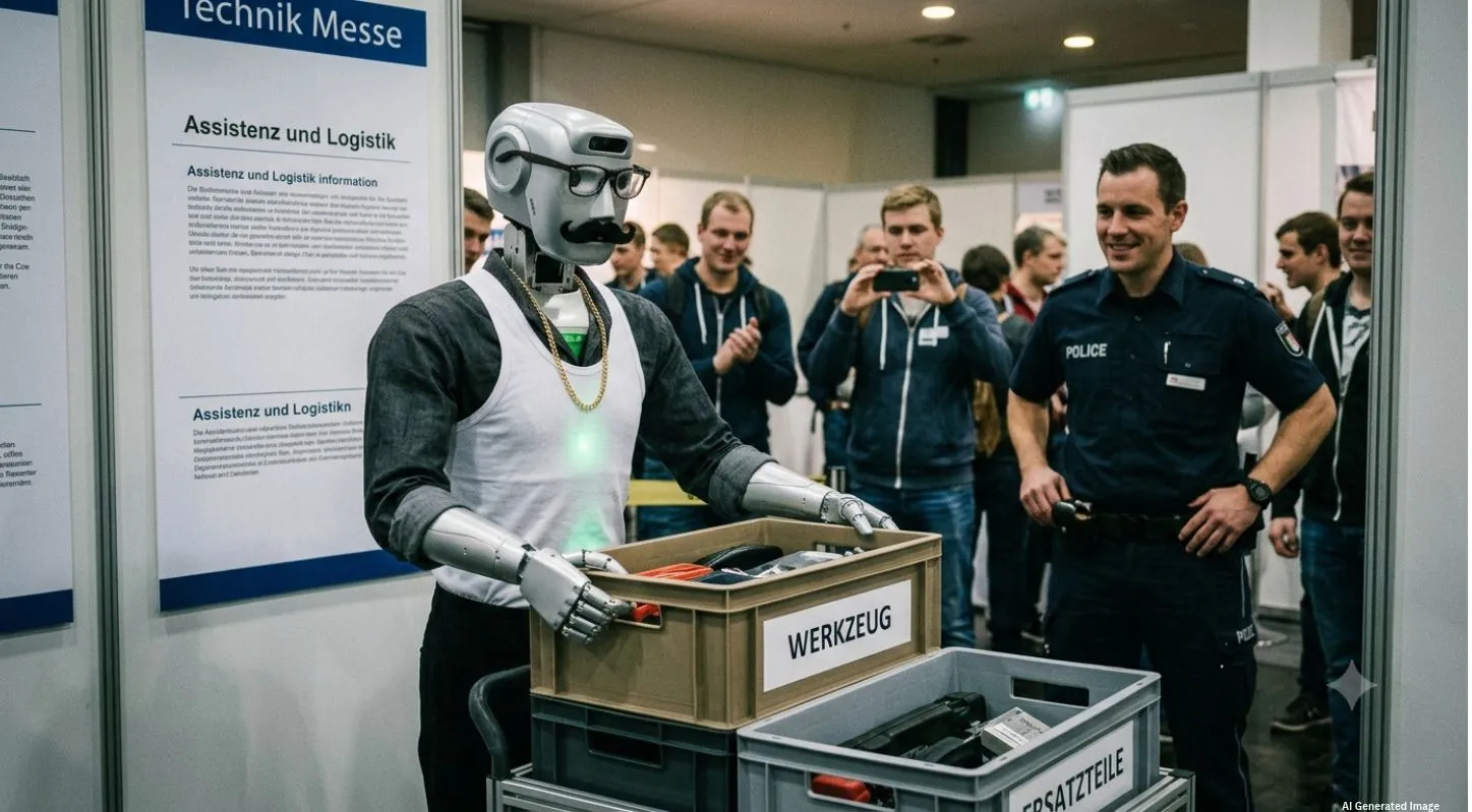 Robot was wearing cloths