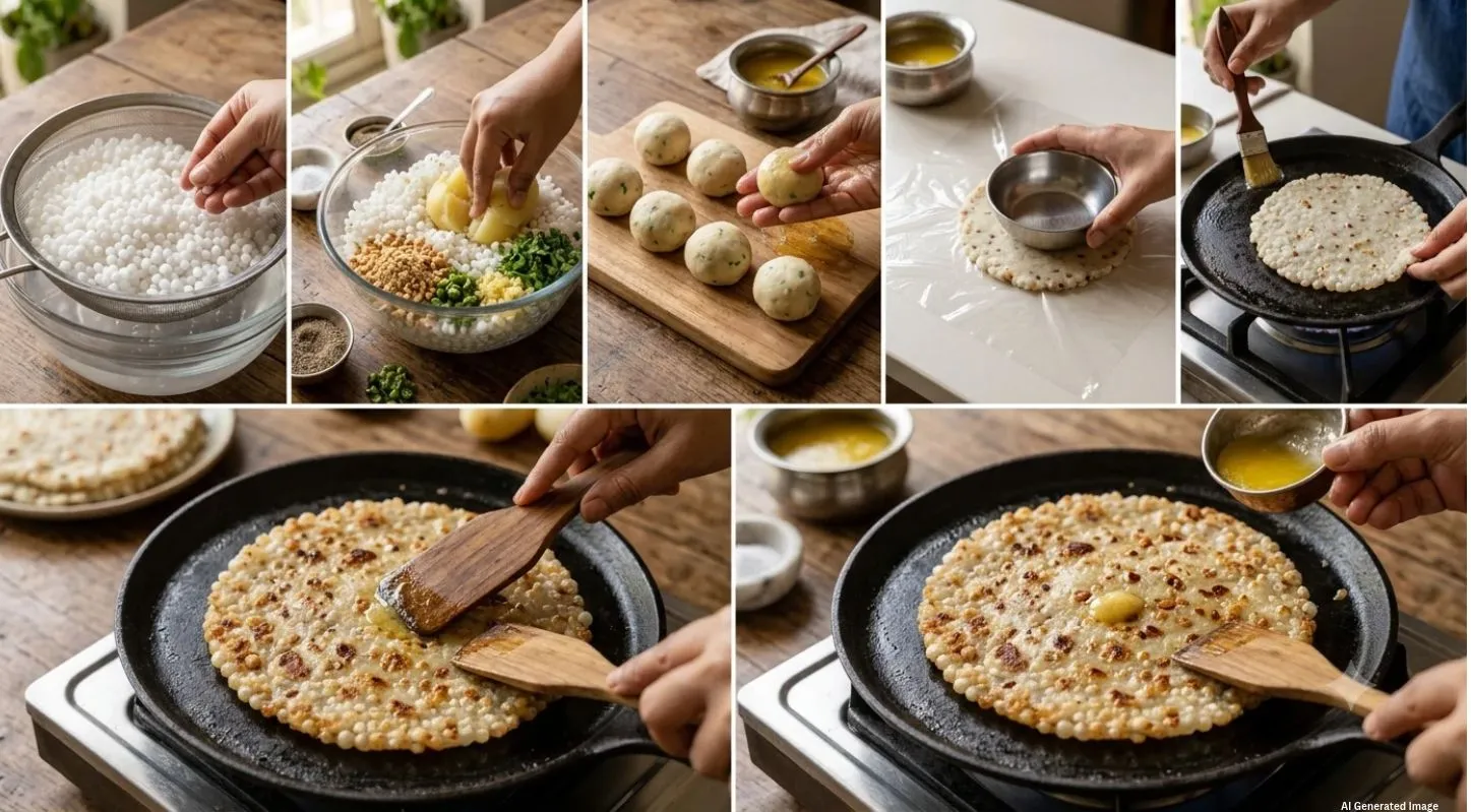 Sabudana Paratha Recipe