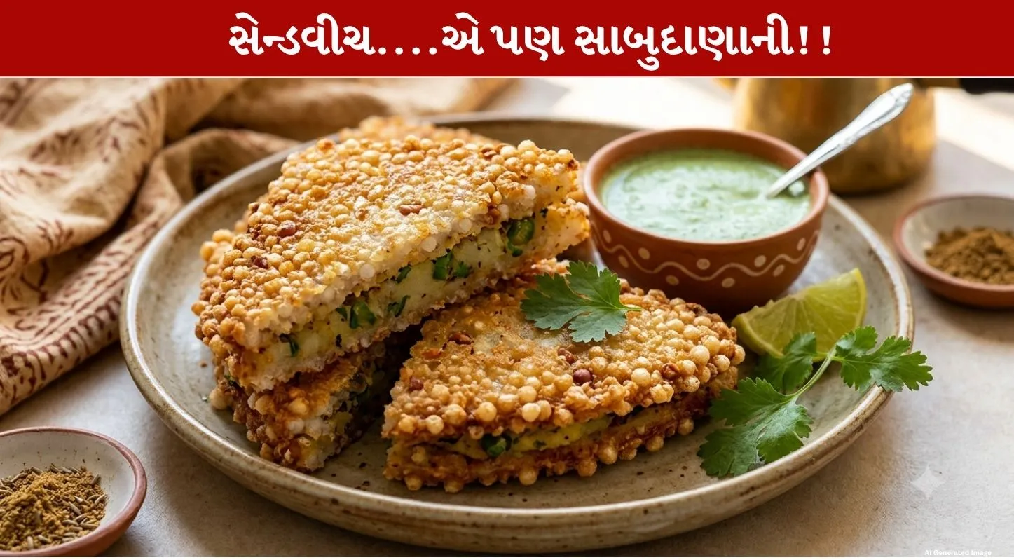 Sabudana Sandwich...એક Tasty Healthy નવરાત્રિ રેસિપી...30 મિનિટમાં તૈયાર...