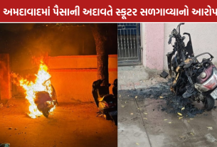 Ahmedabad Scooter Fire: અમદાવાદના બાપુનગરમાં પૈસાની અદાવતે સ્કૂટર સળગાવ્યાનો આરોપ