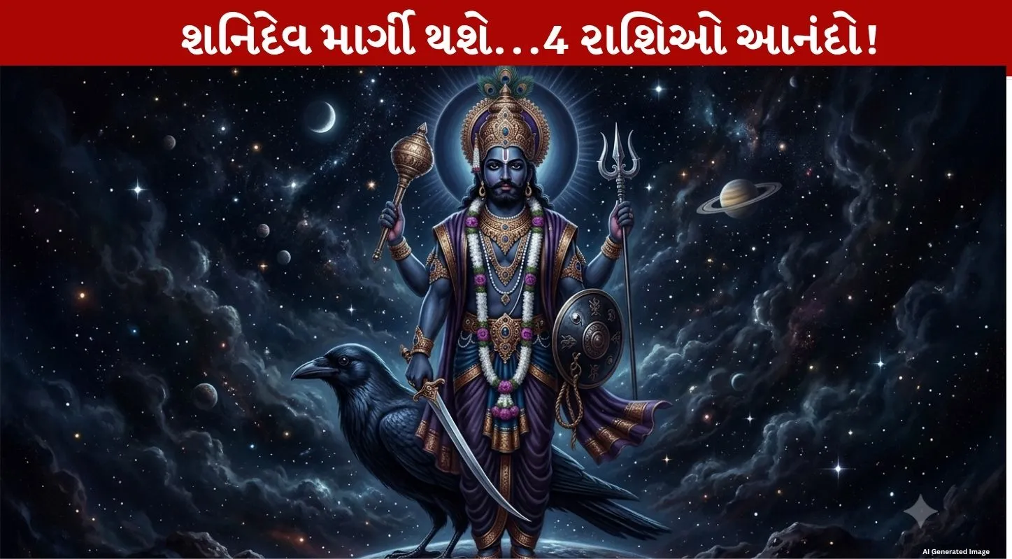 Shani Margi 2026...વક્રી ચાલ થશે સમાપ્ત...ડિસેમ્બરથી 4 રાશિઓને Amazing benefits!