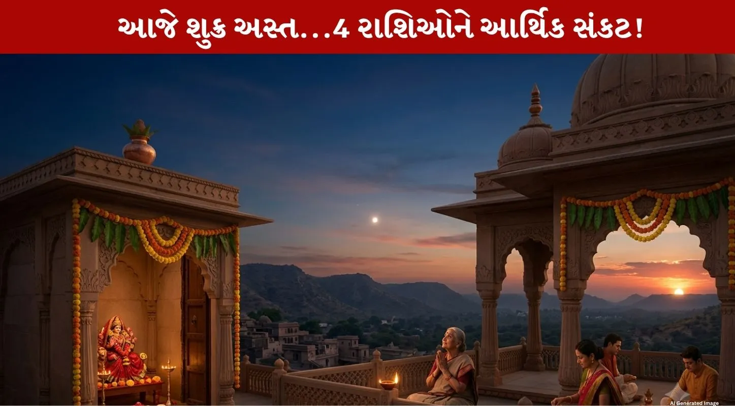 Shukra Gochar 2026: શુક્ર અસ્ત થતાં 4 રાશિઓ પર Major Crises! આર્થિક મુશ્કેલીઓથી રહો Alert!