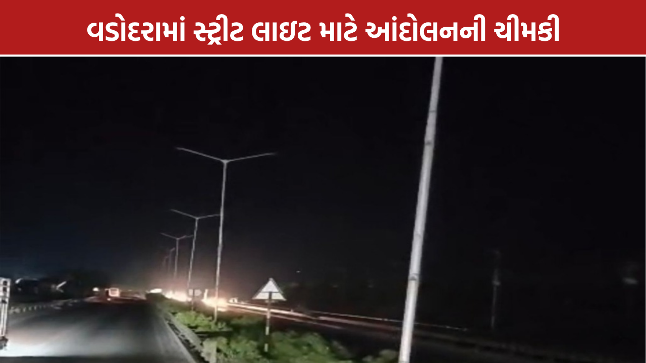 Vadodara Bridge Lights: વડોદરાના 3 બ્રિજ પર સ્ટ્રીટ લાઇટનો અભાવ, આંદોલનની ચીમકી