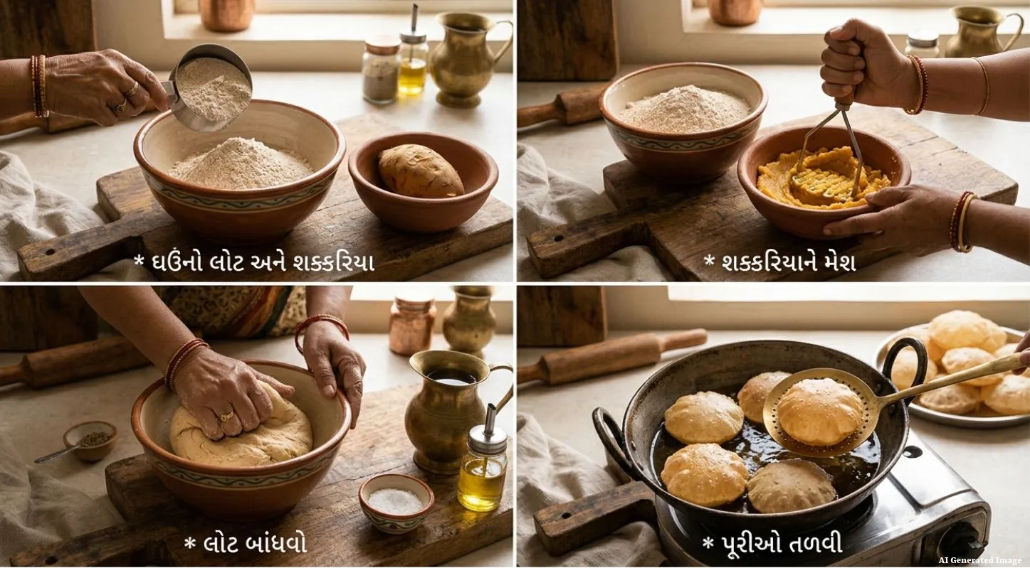 Sweet Potato Puri Recipe