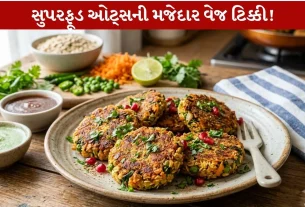 Veggie Oats Tikki...સુપરફૂડ ઓટ્સથી બનતી Protein-Fiber rich 7 સ્ટેપ રેસીપી...Healthy and Tasty!