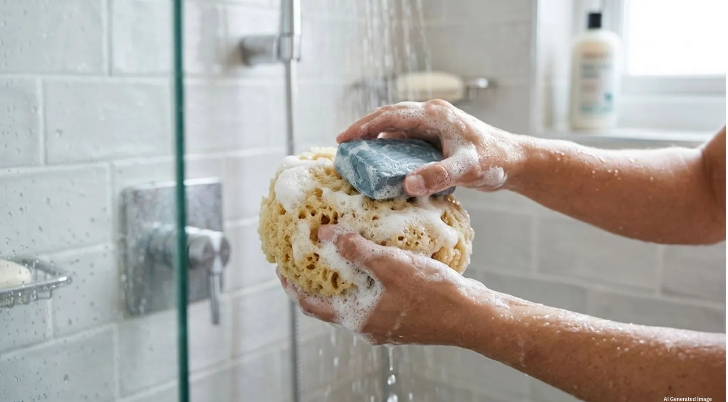 Tips to keep Soap from Melting-સ્પંજ કે લુફાનો વપરાશ