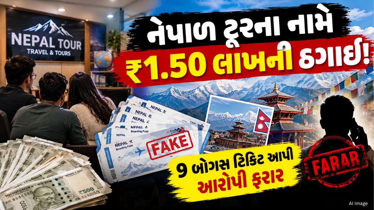 Ahmedabad Tour Fraud: અમદાવાદમાં નેપાળ ટૂરના નામે ₹1.50 લાખની ઠગાઈ, બોગસ ટિકિટો આપી
