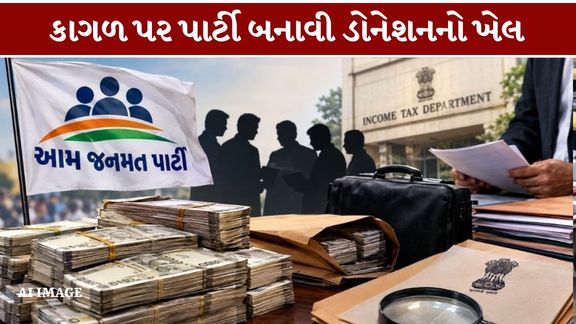 અમદાવાદમાં આમ જનમત પાર્ટી (Aam Janmat Party)સાથે જોડાયેલા કથિત ₹250 કરોડના ટેક્સ ચોરી કૌભાંડ (Tax Evasion Scam)નો મામલો સામે આવ્યો છે