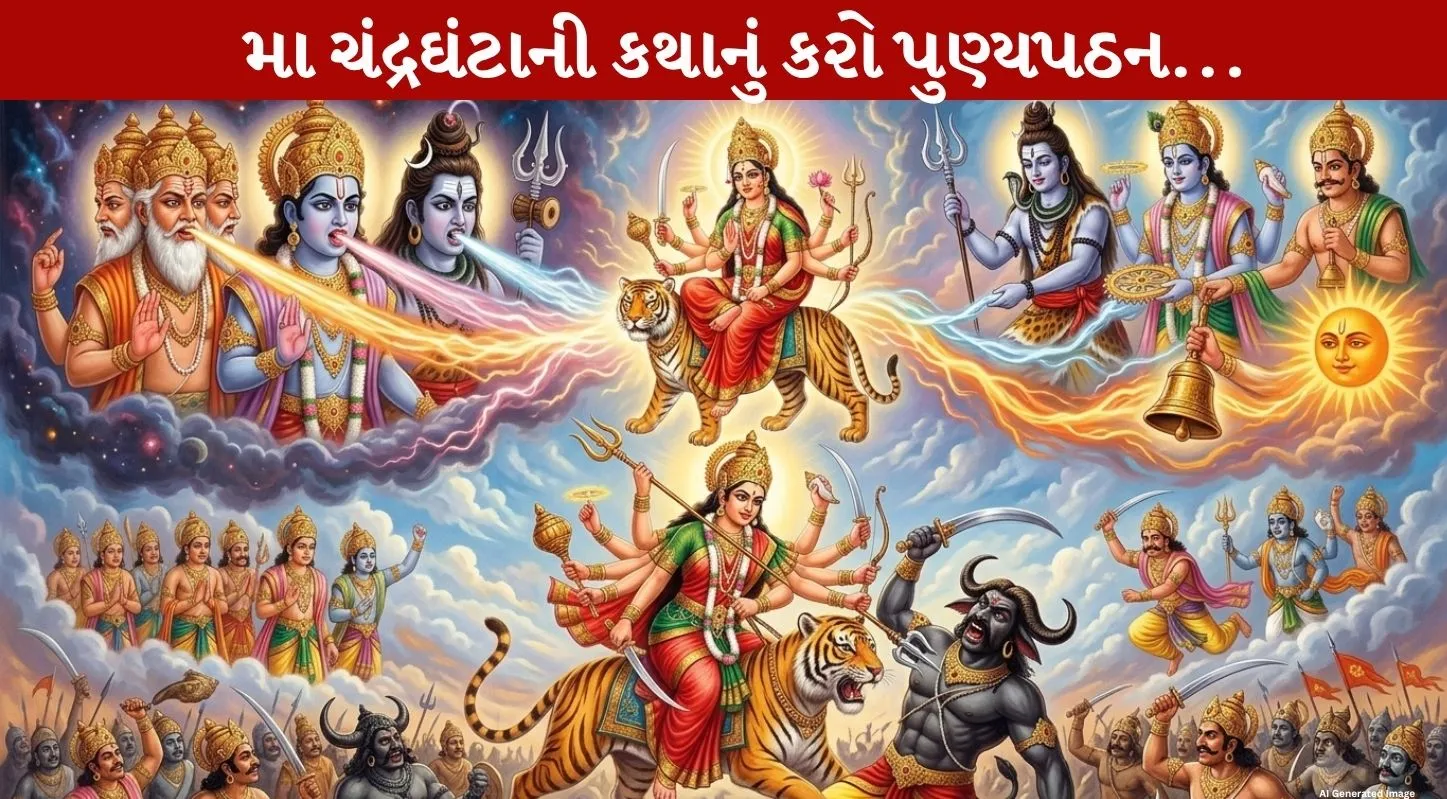 Ma Chandraghanta Katha : 10 હાથવાળી માની Amazing મહિમા અને દિવ્ય આશીર્વાદ આપતી પૌરાણિક કથા!