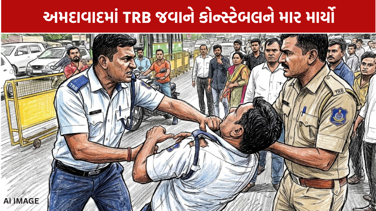 Police Constable Assault: ખમાસામાં ટ્રાફિક કર્મચારીઓ વચ્ચે વિવાદ