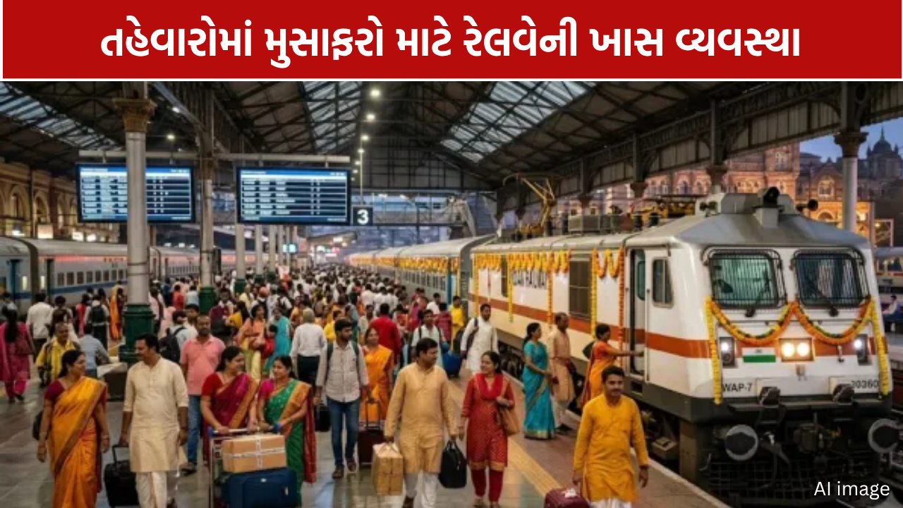 Diwali Special Trains 2026: વડોદરા-પ્રતાપનગરથી 5 સ્પેશિયલ ટ્રેનો દોડશે