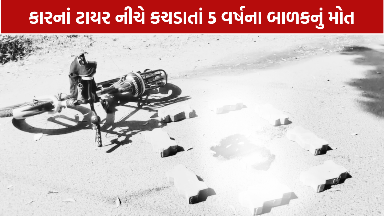 Gandhinagar Accident: સાયકલ ચલાવતા 5 વર્ષના બાળકનું કરુણ મોત