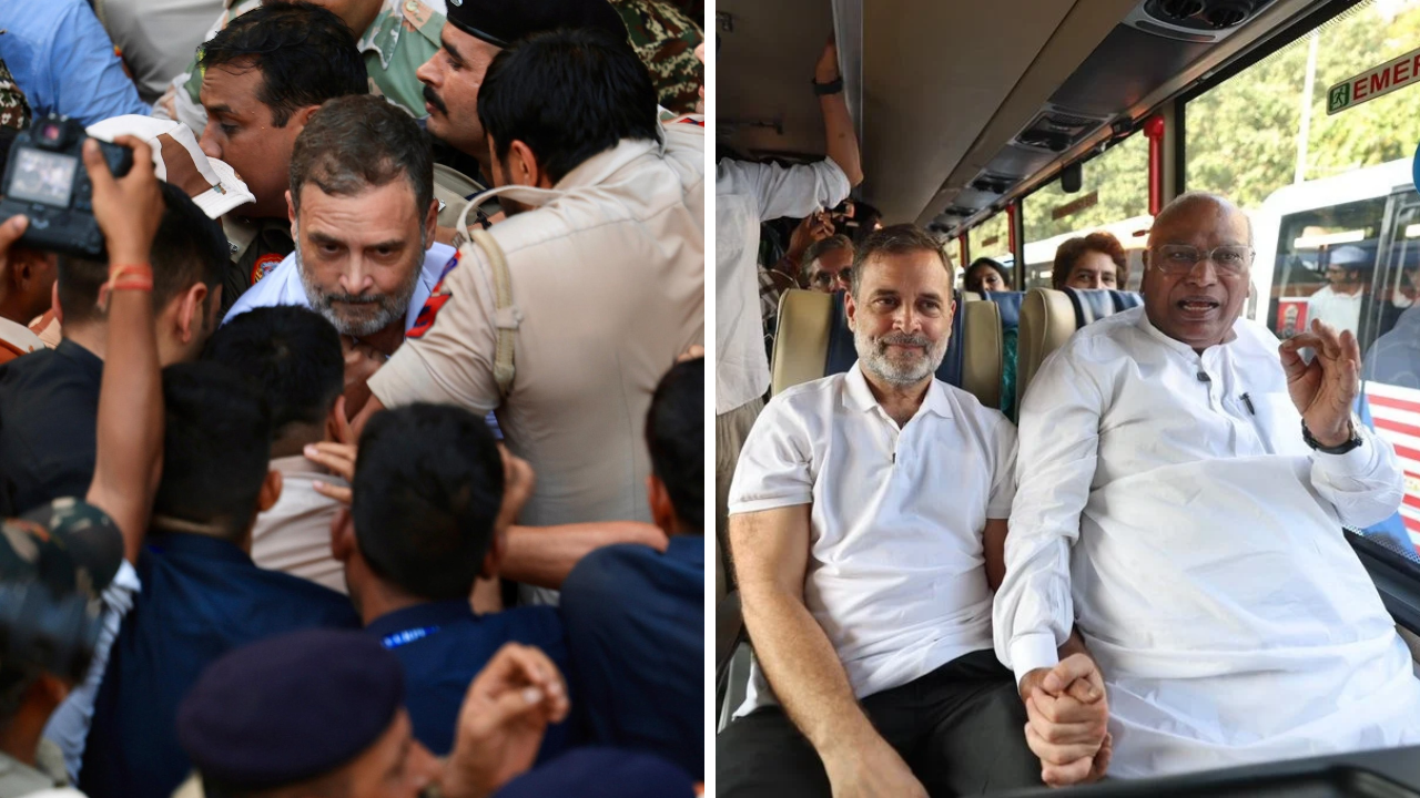 Rahul Gandhi Protest: ચૂંટણી પંચ સામે હલ્લાબોલ, 2 દિવસમાં 3 વખત અટકાયત