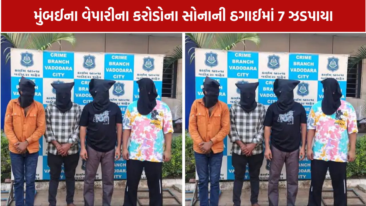 Vadodara Gold Robbery: ₹8.28 કરોડની લૂંટમાં 7 ઝડપાયા