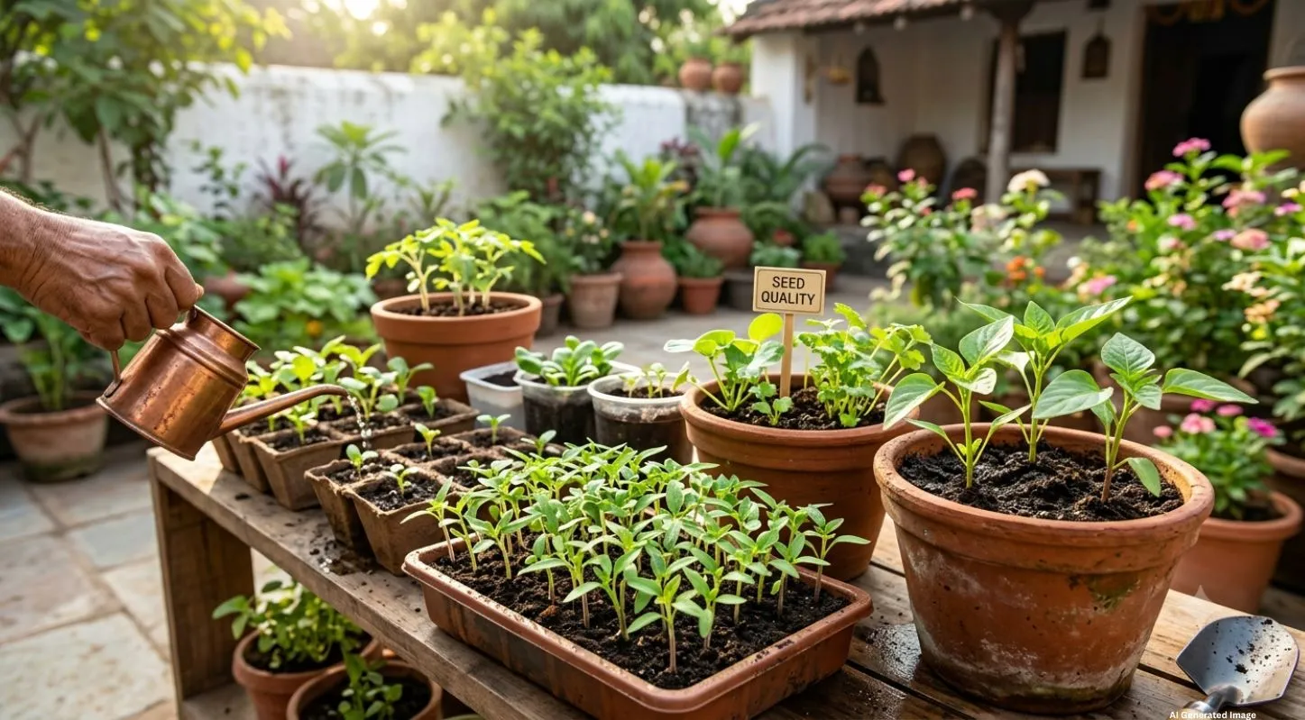 બીજને પાણી આપવાની પદ્ધતિ (Watering Seeds
