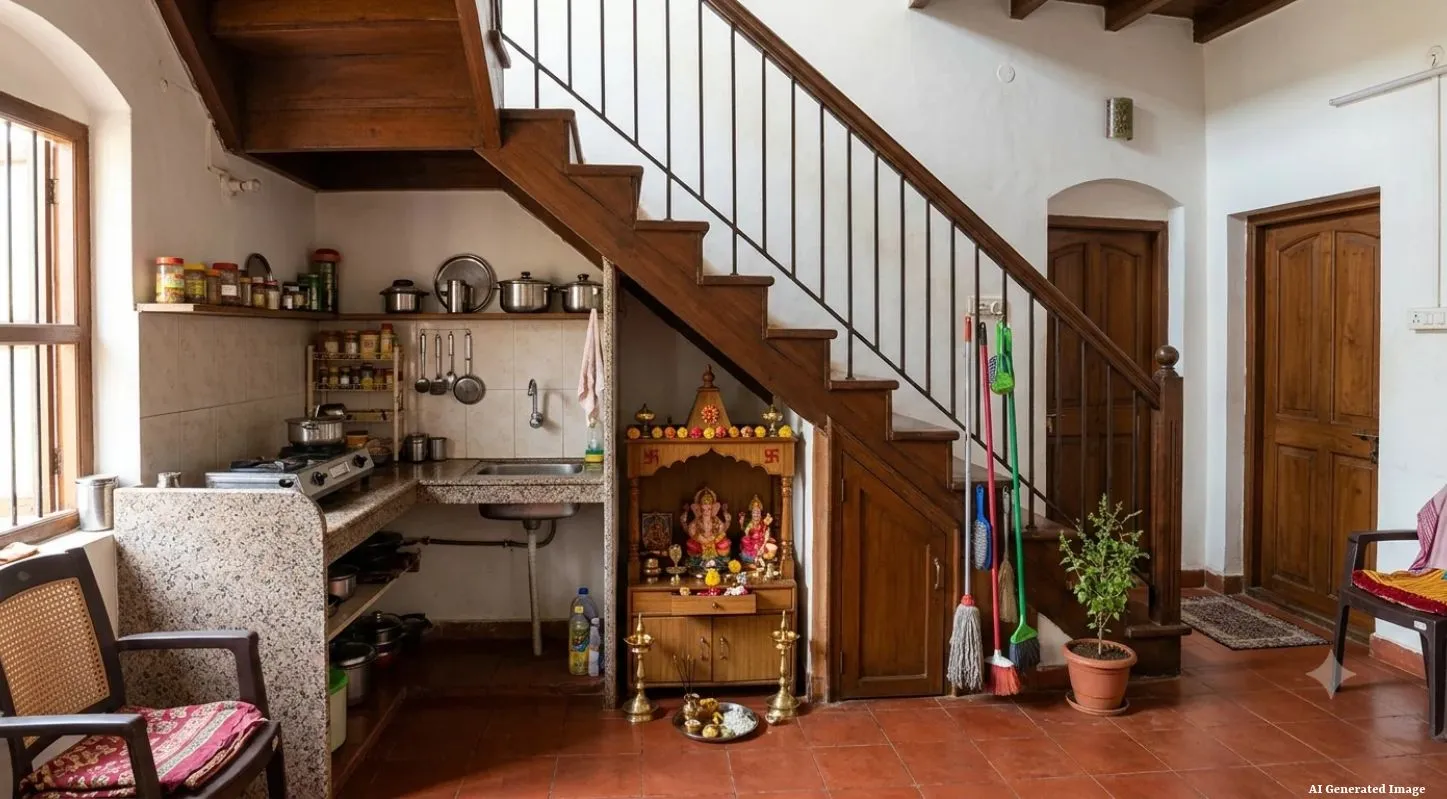 સીડીઓની નીચે શું ન બનાવવું જોઈએ (What not to make under Staircase)